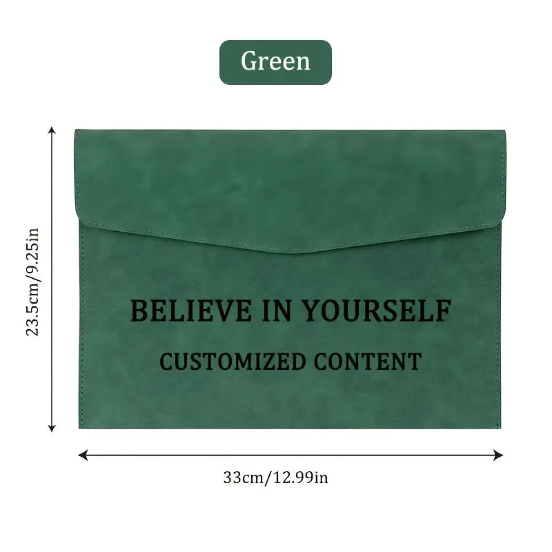 Personalized A4 Document Organizer - Text/Inspirational Quotes