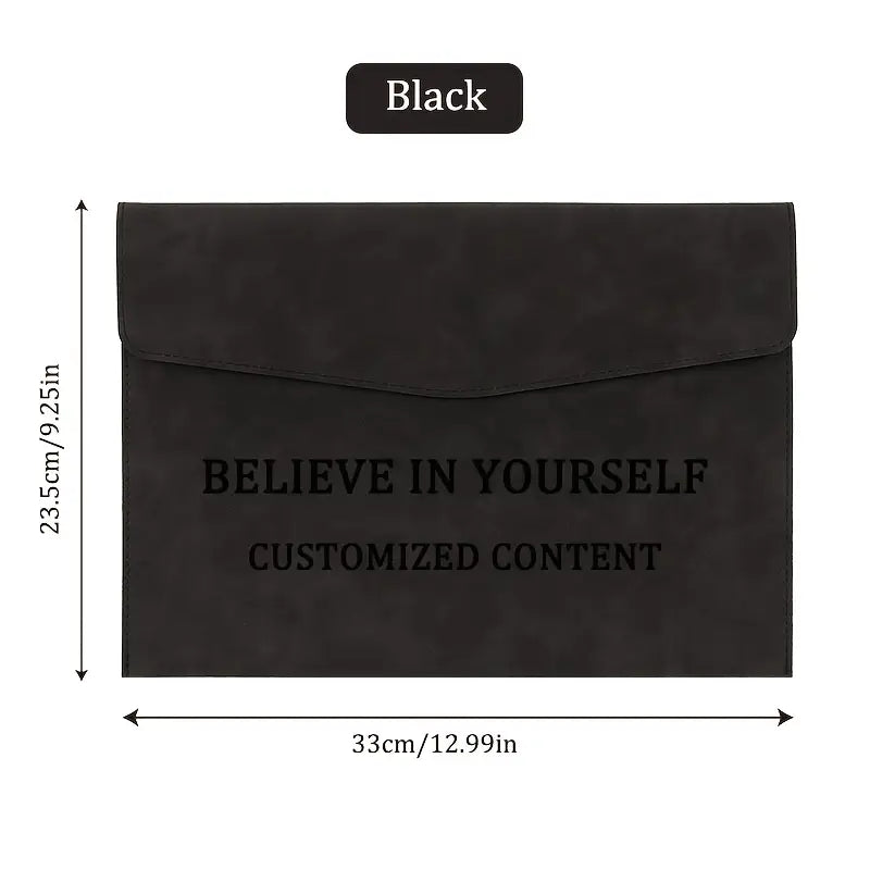 Personalized A4 Document Organizer - Text/Inspirational Quotes