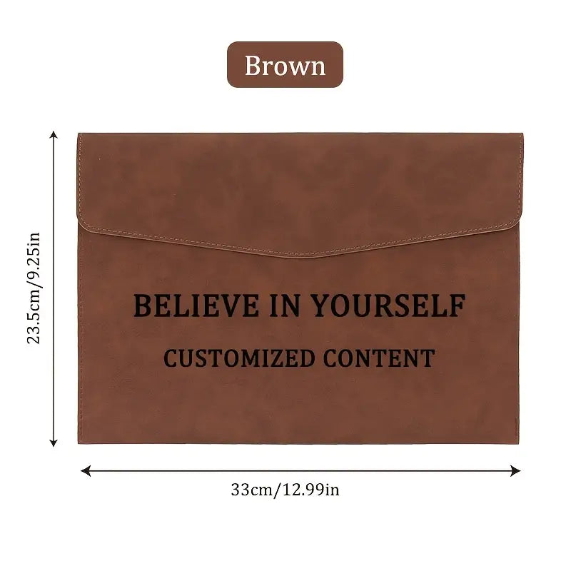 Personalized A4 Document Organizer - Text/Inspirational Quotes