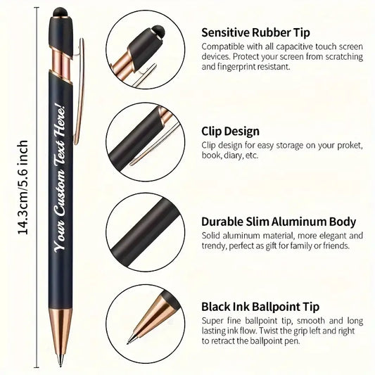 Custom Engraved Pens with Logo or Text Without Strips