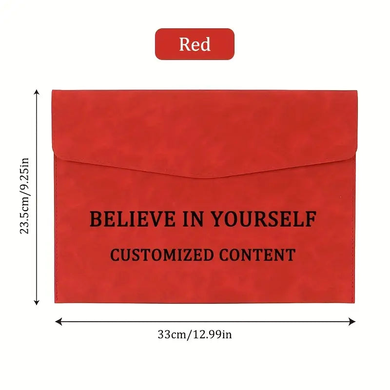Personalized A4 Document Organizer - Text/Inspirational Quotes